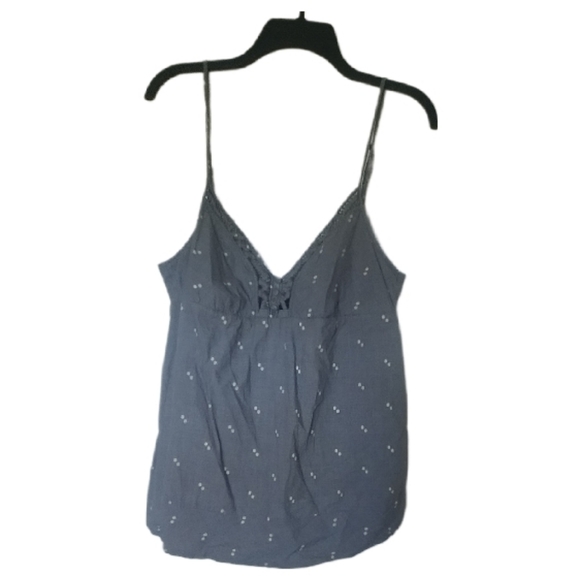 Guess Tie Bow Back Adjustable Spaghetti Strap Tank Top XL - Picture 3 of 4